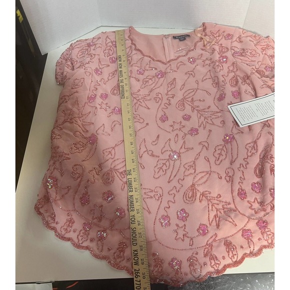 Roaman's Women's‎ Plus Size Pink Floral Embroidered ~Tunic Top~26W~NWT - Picture 6 of 8